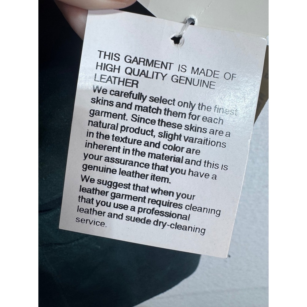 Vintage Shaver Lake M Green Leather Vest Women's Zip Front Suede Boho Western - Picture 5 of 8